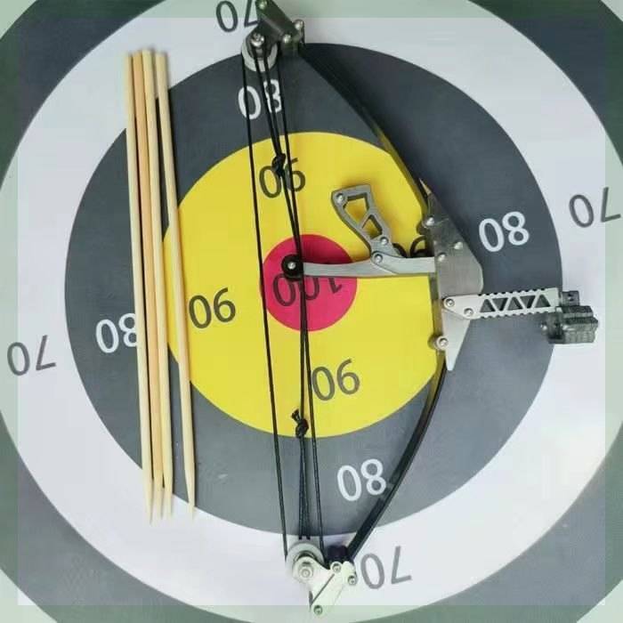 Alloy mini-complex bows + four bamboo arrows